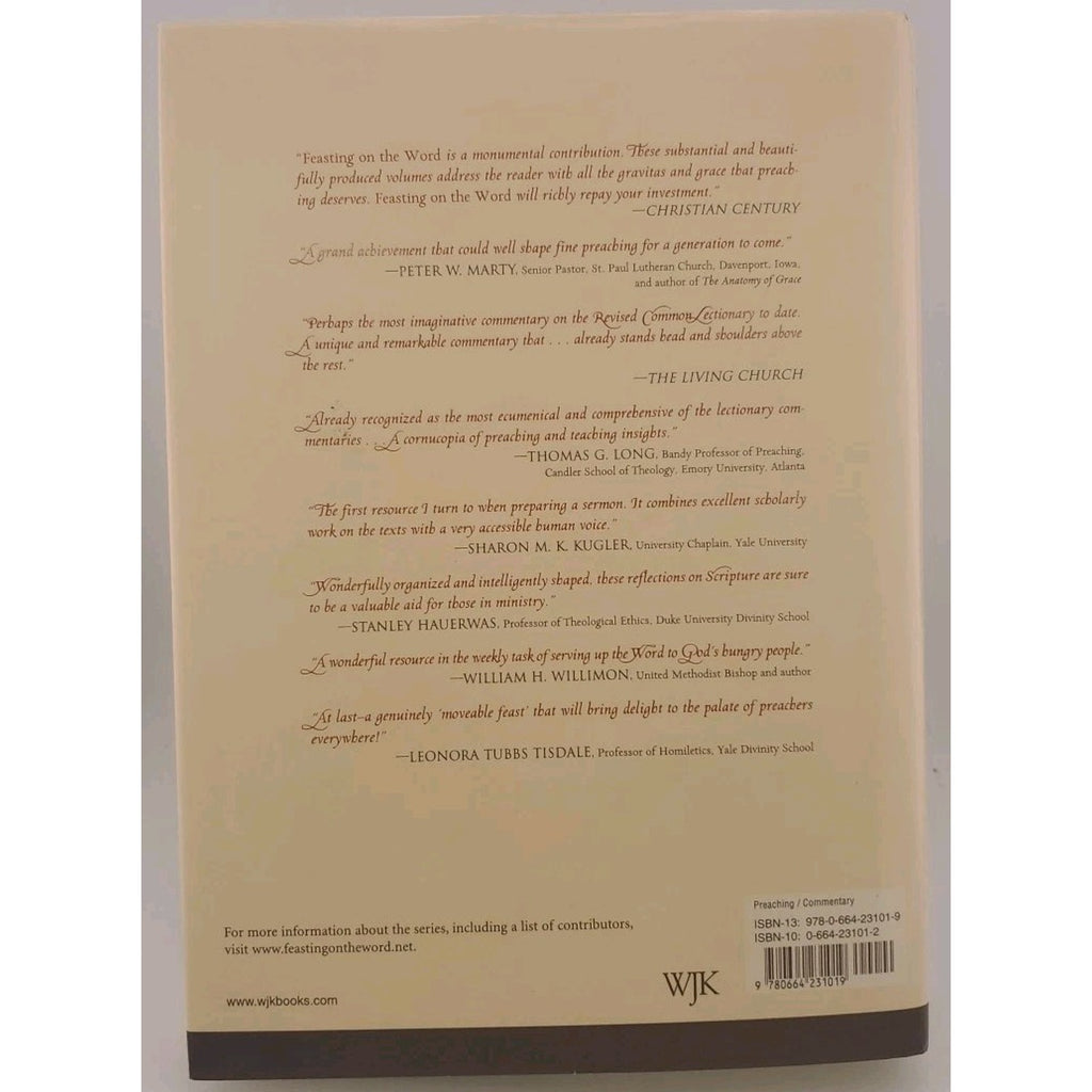 Feasting on the Word Ser.: Feasting on the Word Vol. 2 : Year C - Lent...