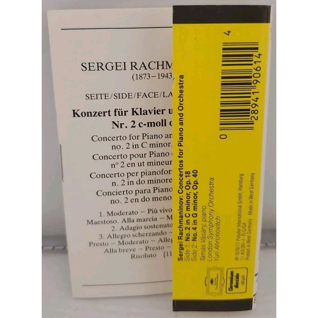 Sergei Rachmaninov Piano Concertos Nos. 2 & 4 (Cassette)