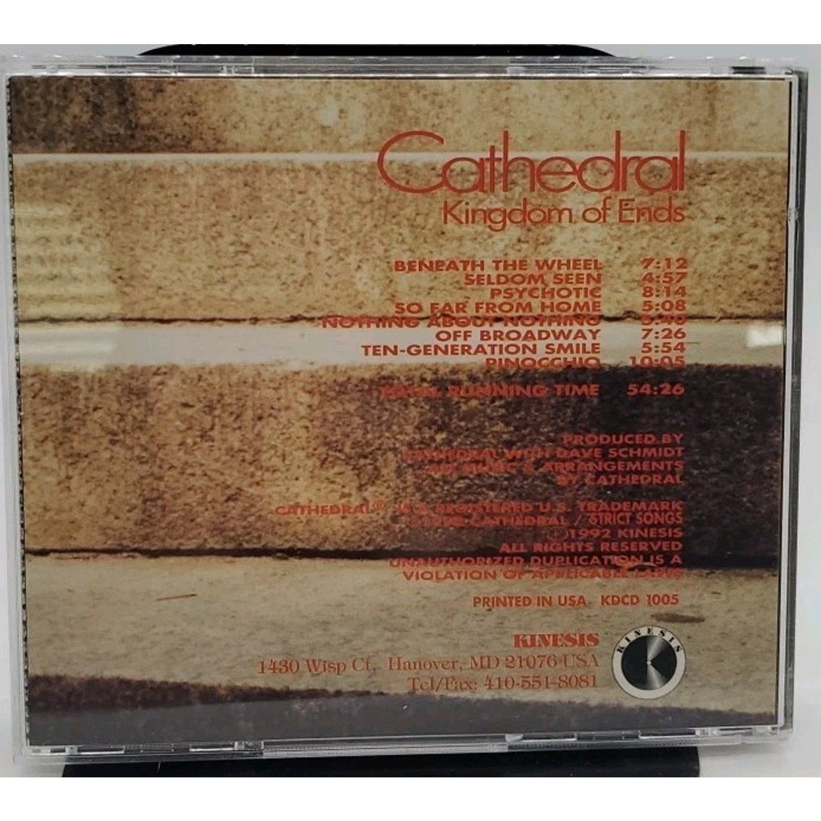 Kingdom of Ends by Cathedral (CD, Apr-1999, Kinesis Inc.)
