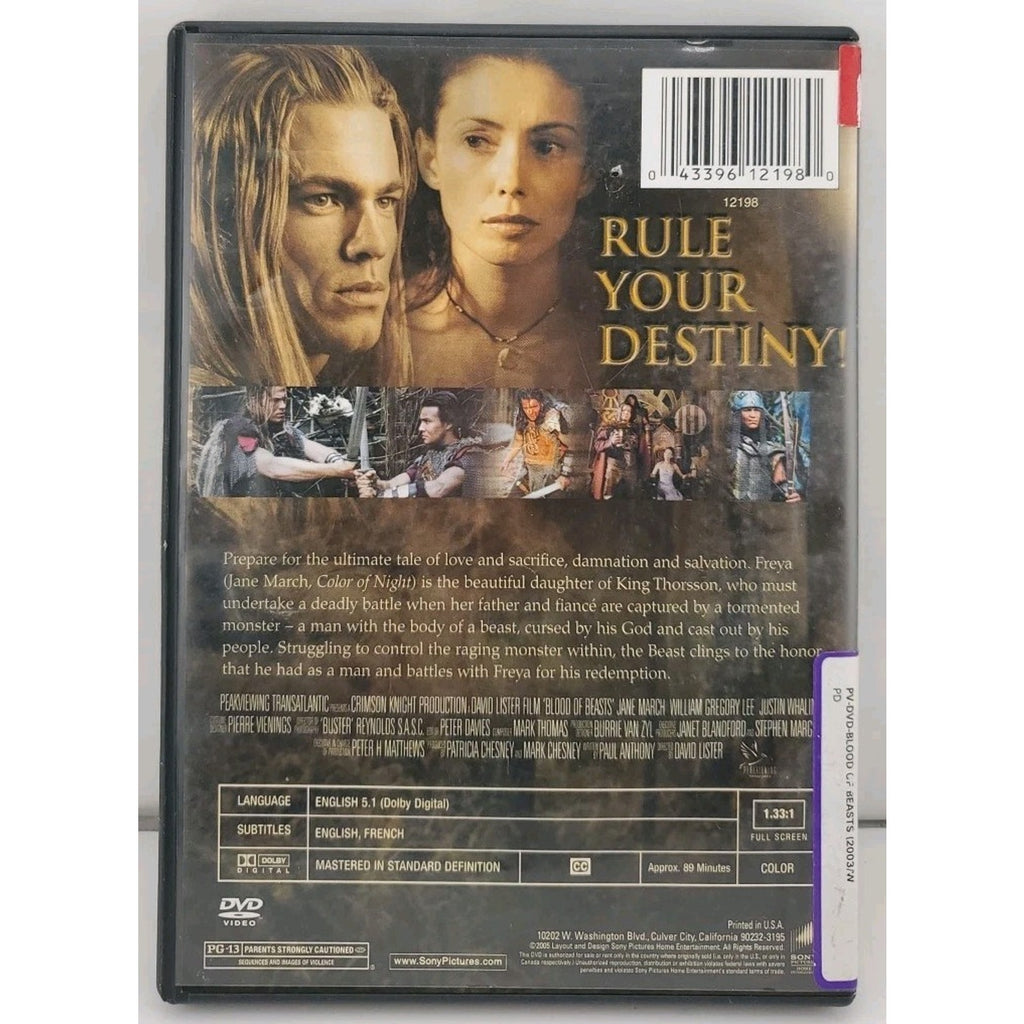 Blood of Beasts (DVD, 2005)