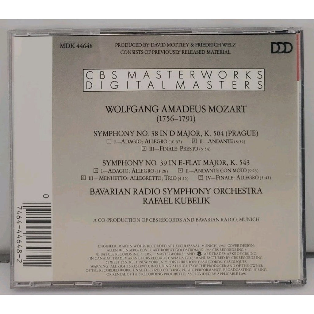 Mozart: Symphonies No.38&39 (Last 6 Symphonies, Vol 2) Music CD