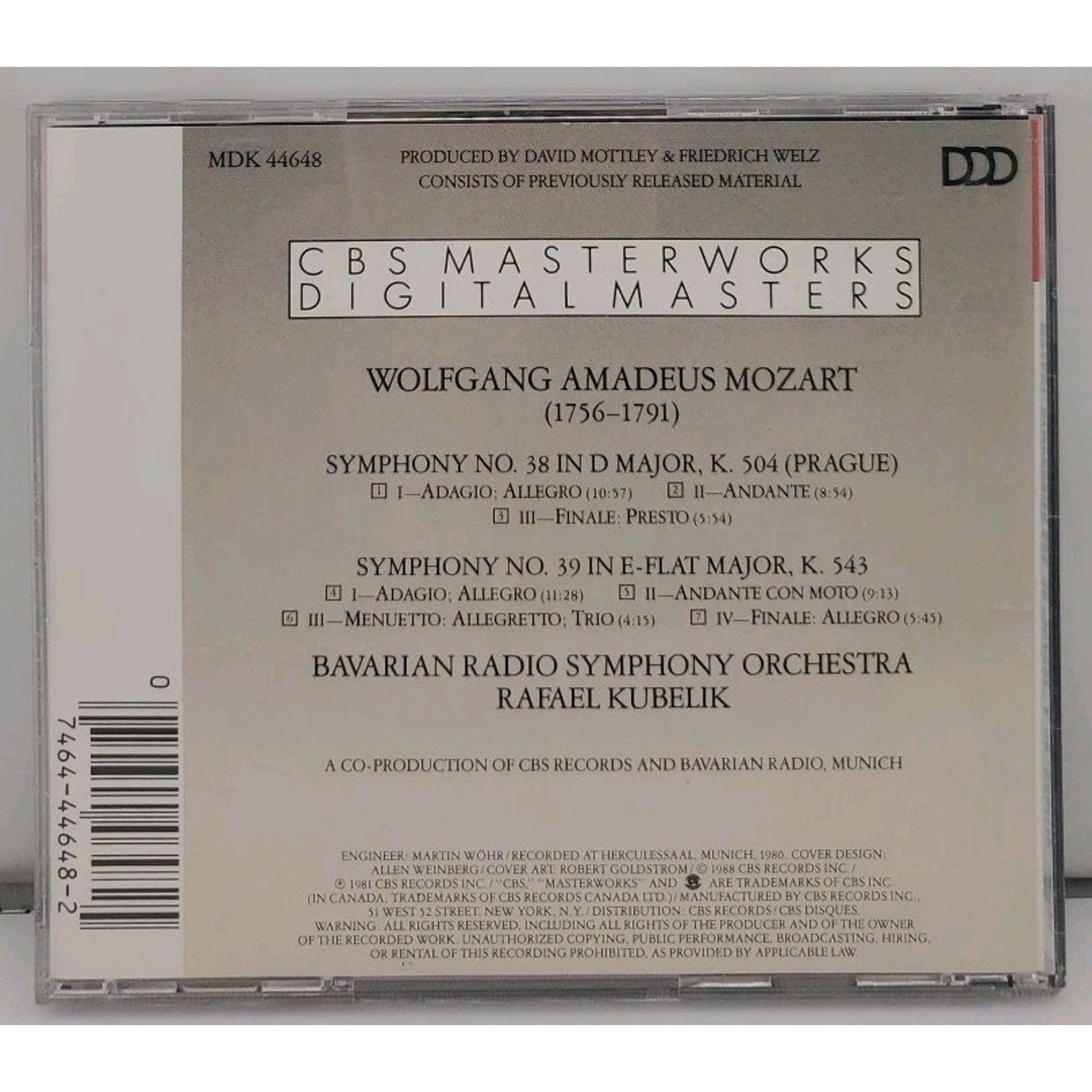 Mozart: Symphonies No.38&39 (Last 6 Symphonies, Vol 2) Music CD