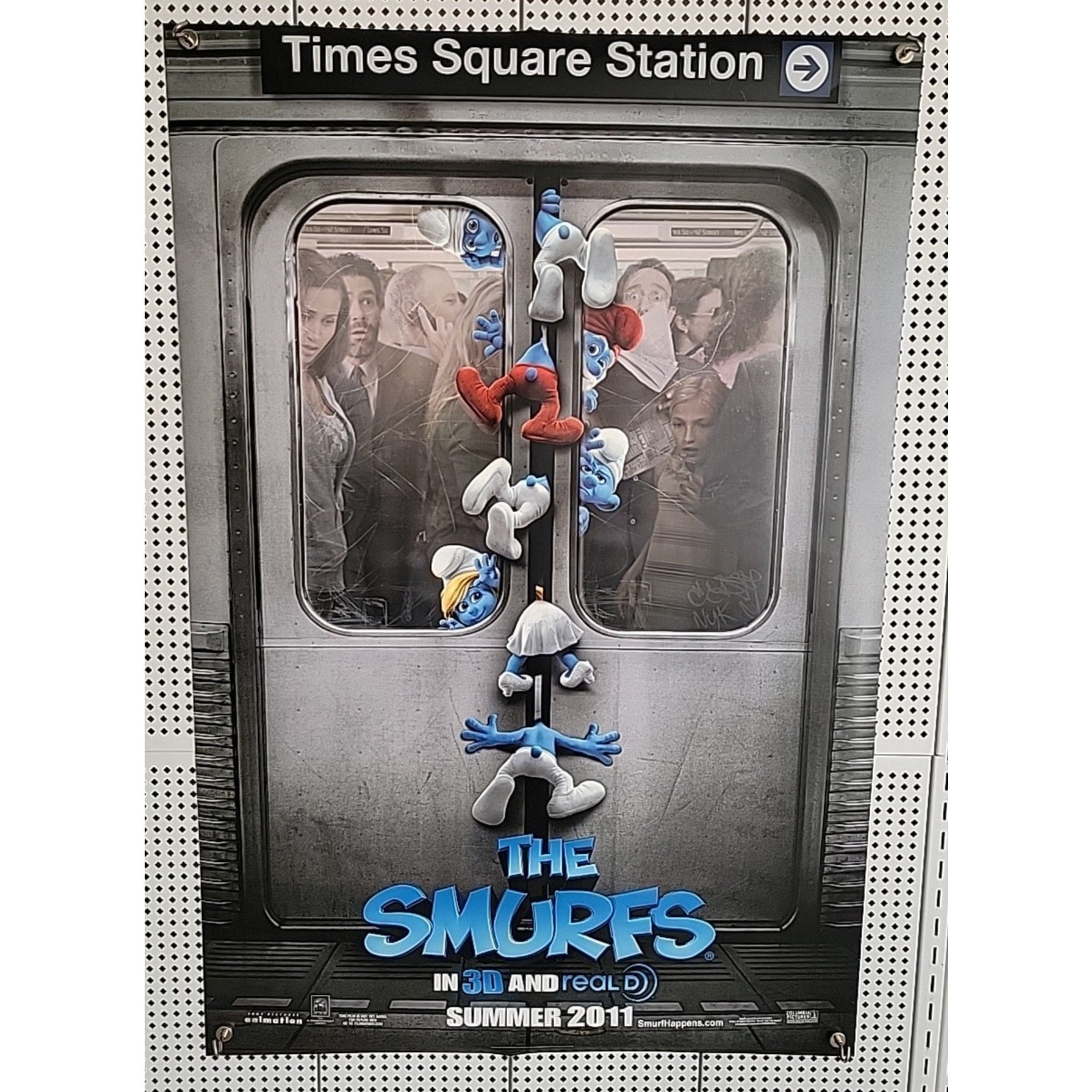 The Smurfs Movie Poster 2 Sided Version B 27x40 Neil Patrick Harris
