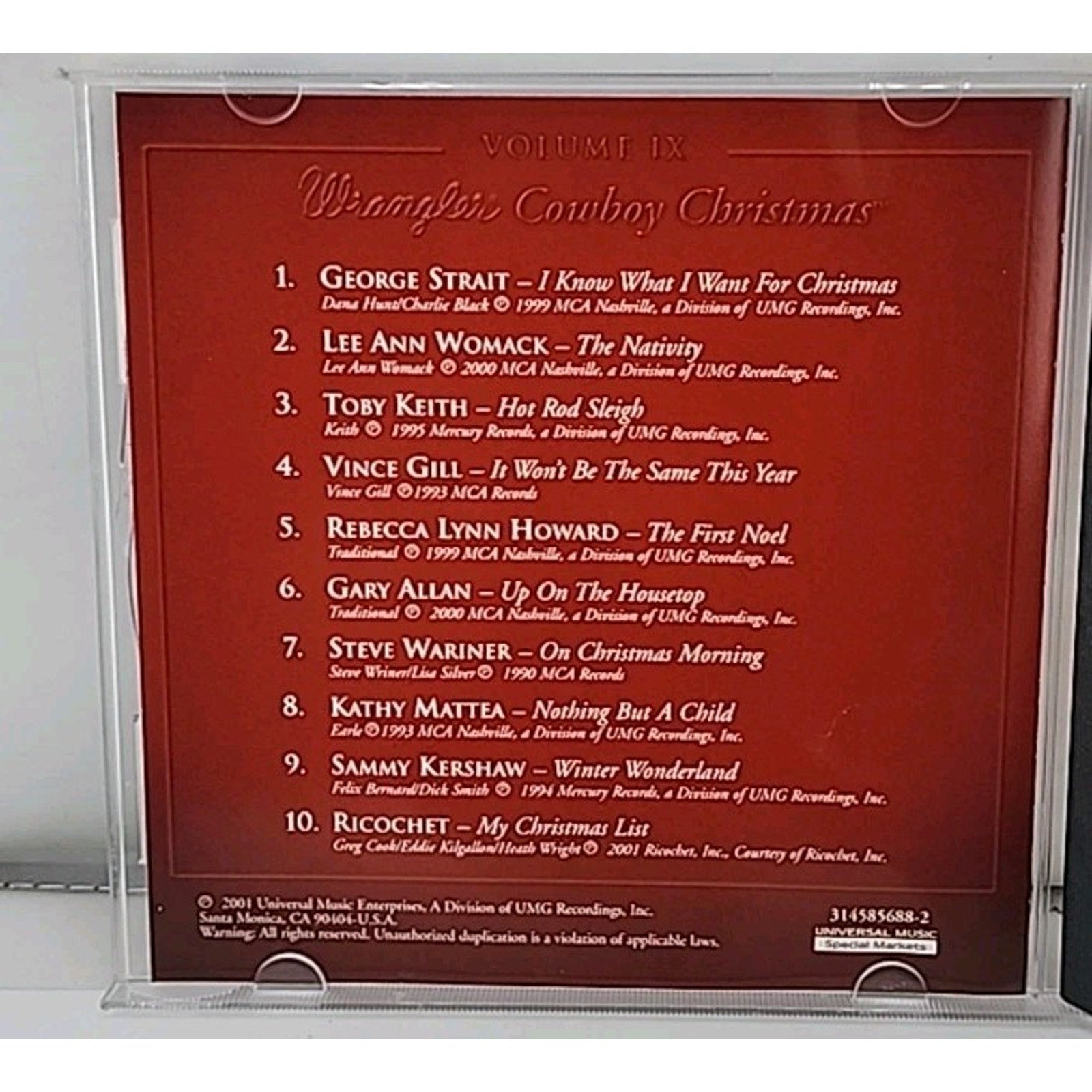 Wrangler Cowboy Christmas Volume 9 CD