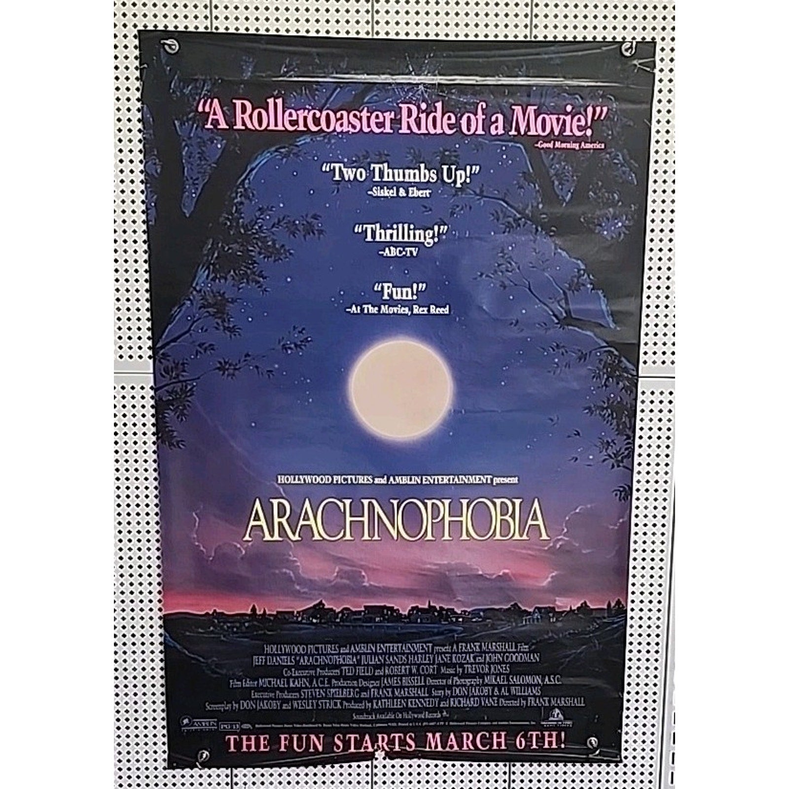 Original 1997 Aracnophobia Full-Size Movie Poster 27x40