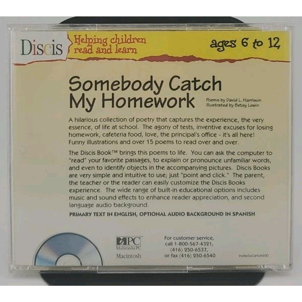 Somebody Catch My Homework CD