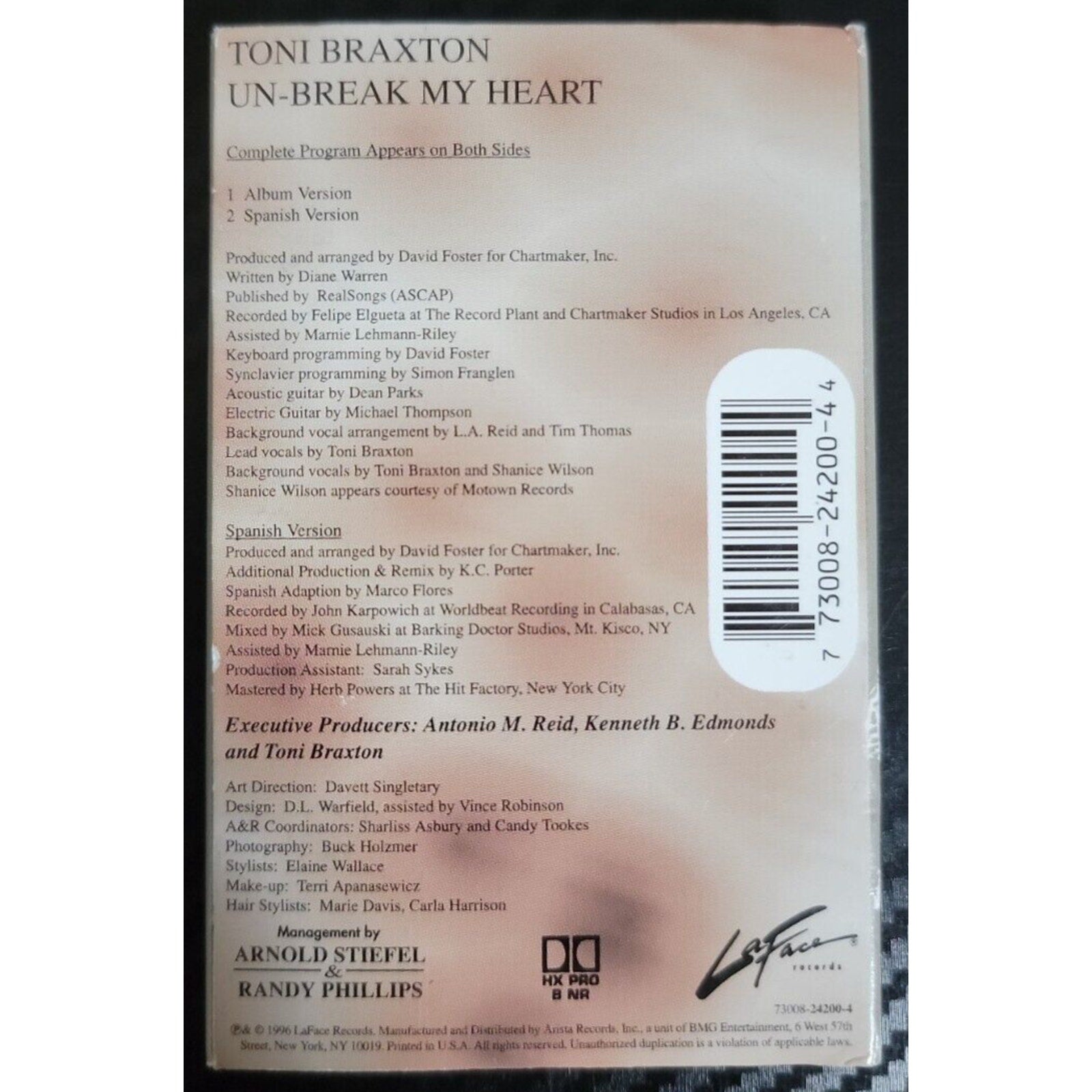 Un-Break My Heart [Single] by Toni Braxton (Cassette)