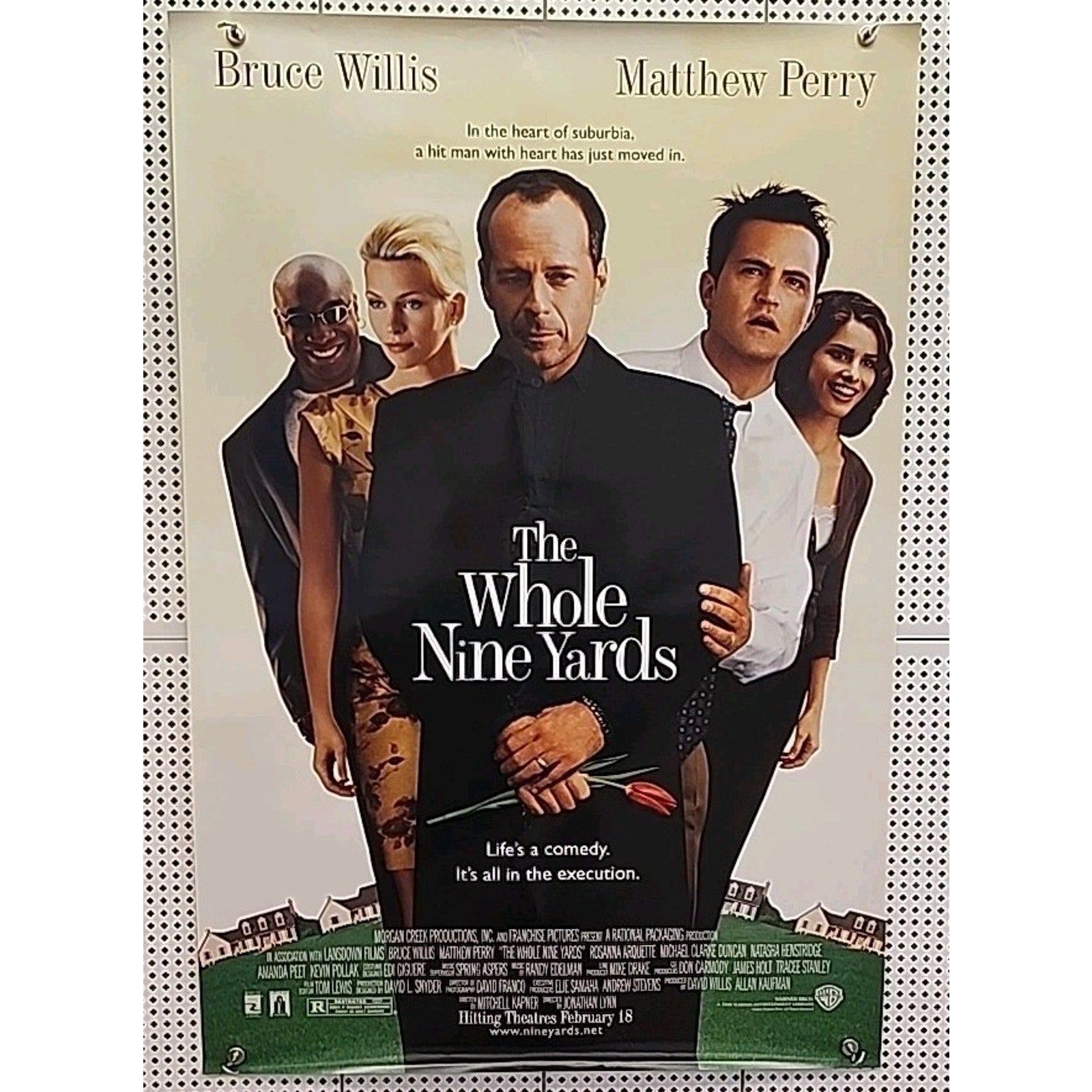 The Whole Nine Yards Original Movie Poster DS 27x40 Matthew Perry Bruce Willis