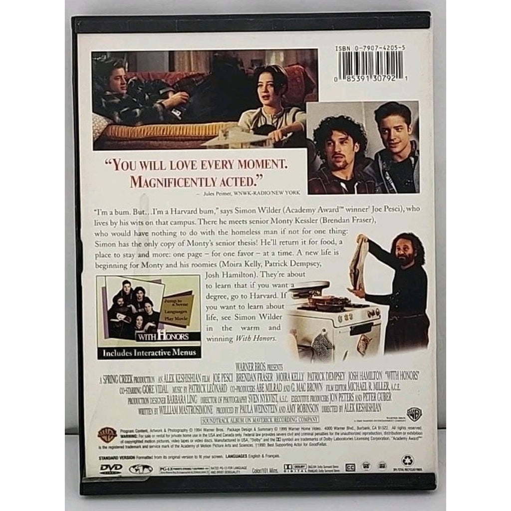 With Honors (DVD, 1999)