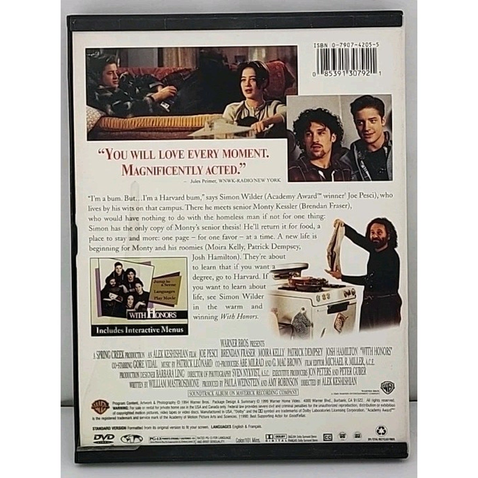 With Honors (DVD, 1999)