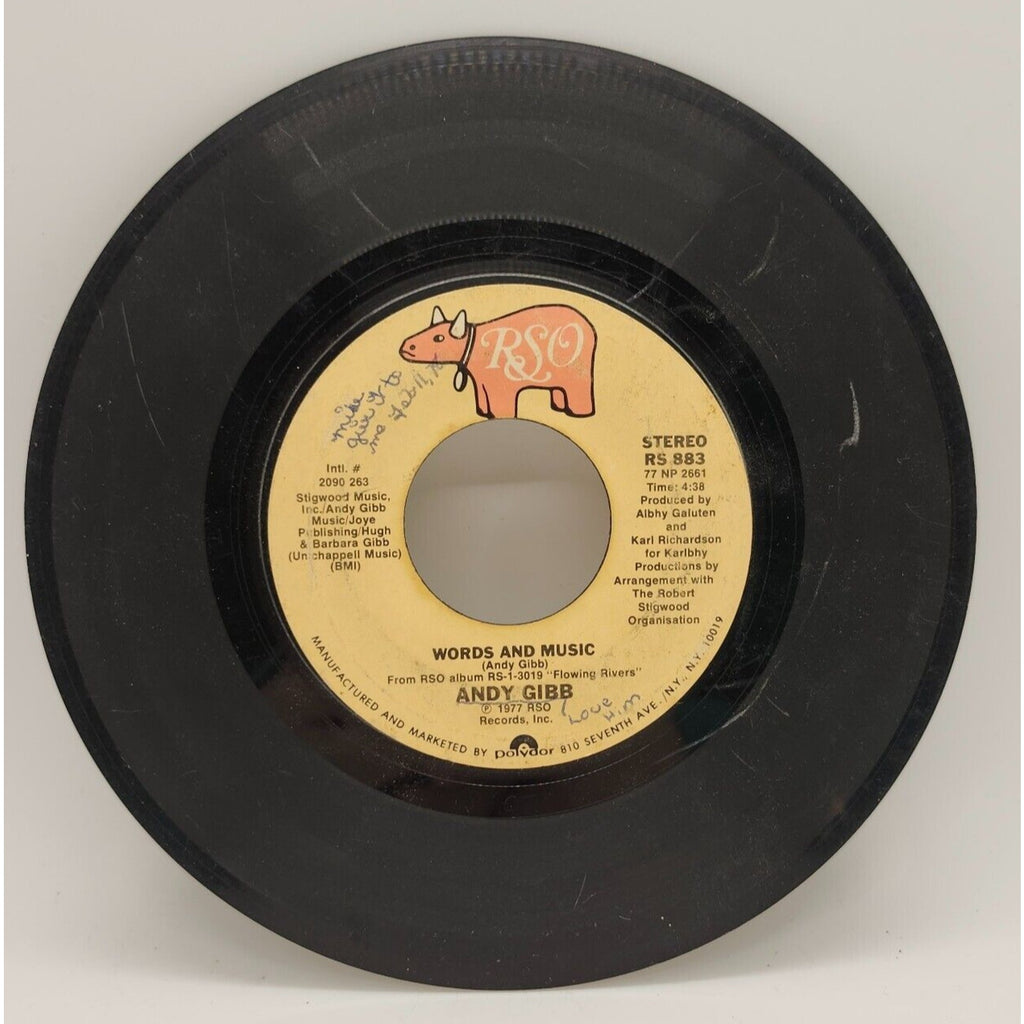 (Love Is) Thicker Than Water / Words and Music By Andy Gibb (Record) - RS 883