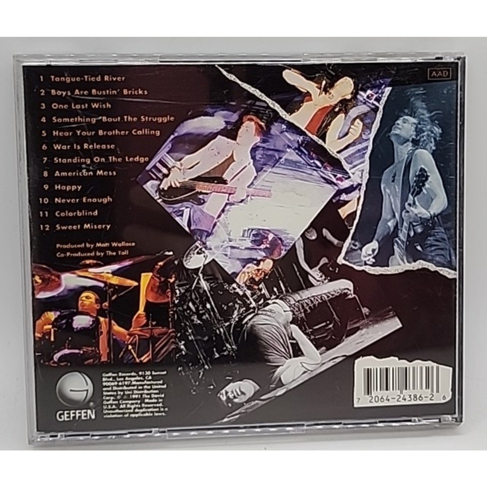 Sticks&Stones&Broken by Toll (CD, Aug-1991, DGC)