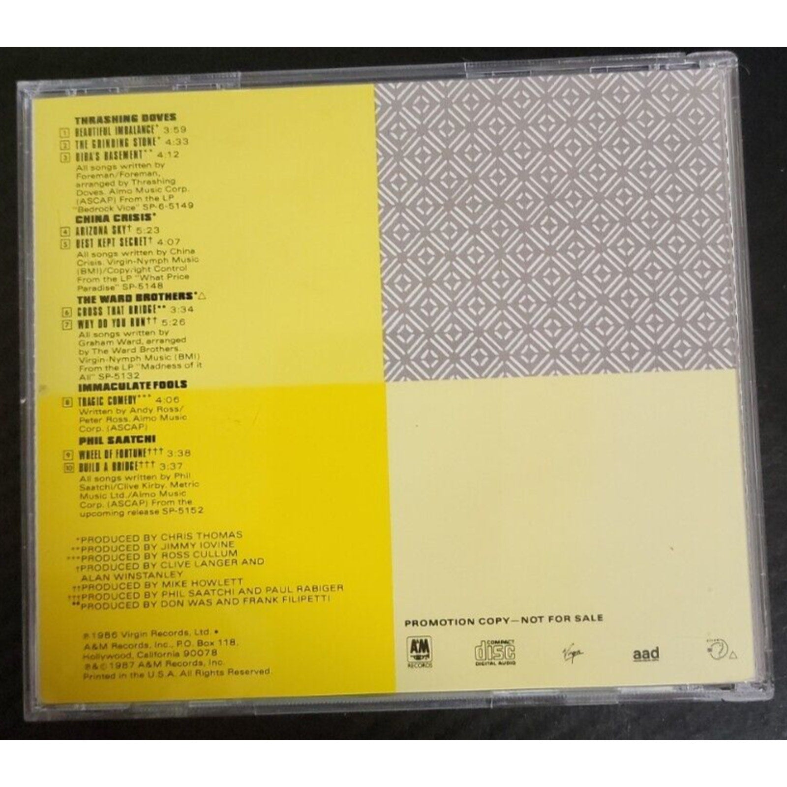 If You Know All This Music, You Probably Wrote It A&M Records Compilation (CD)