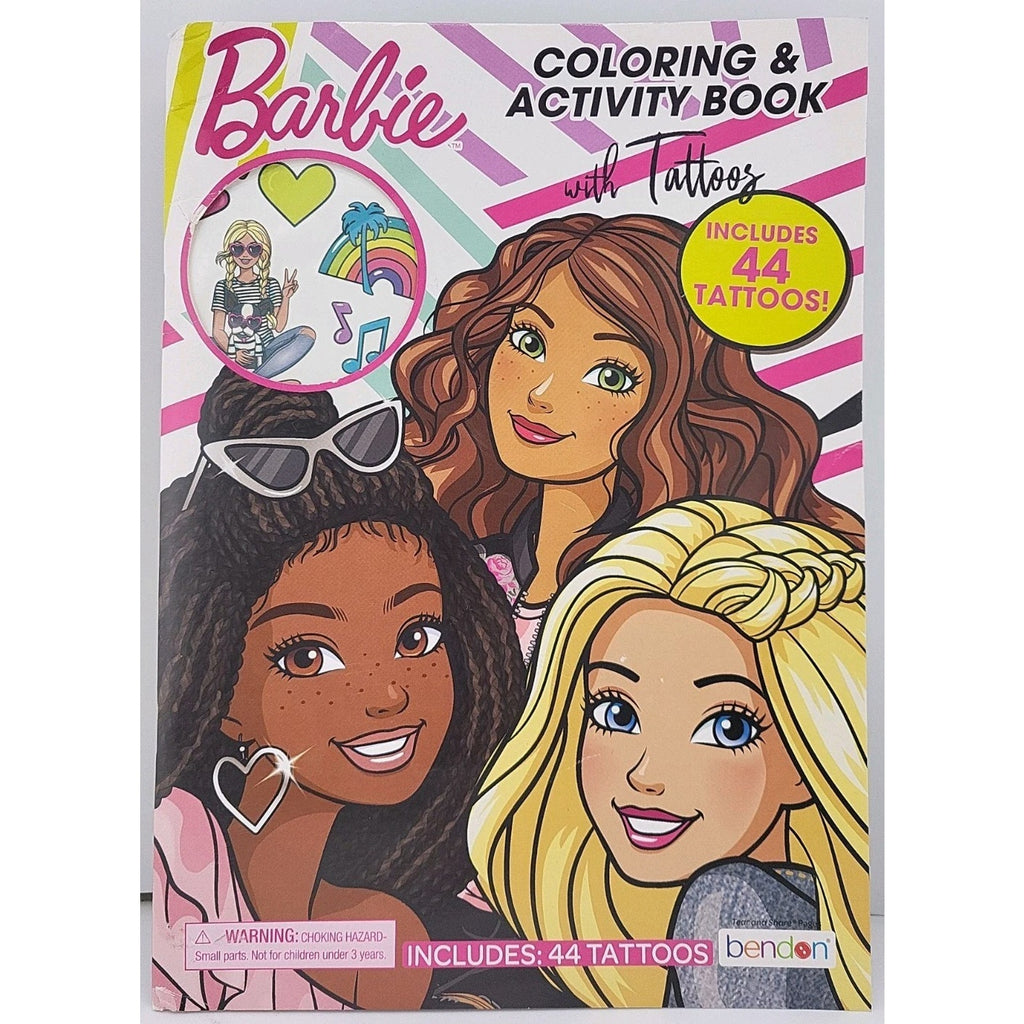 Barbie Coloring & Activity Book With Tattoos