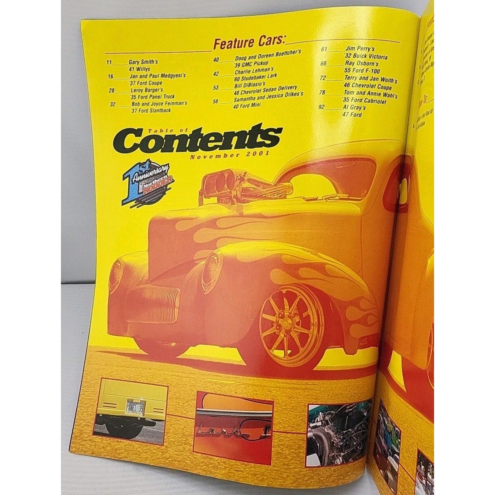 2001 November Northern Rodder Car Magazine Customs Hot Rod Sleads Ford Willys