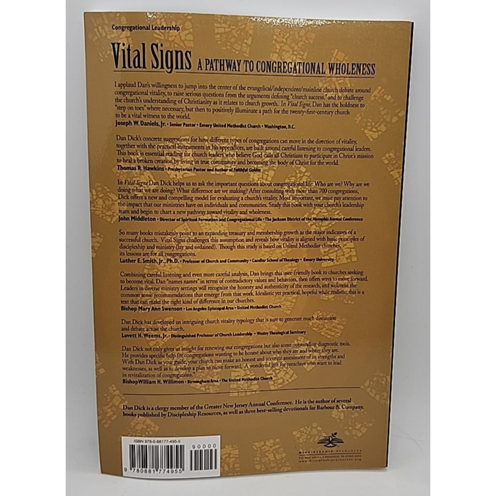 Vital Signs : A Pathway to Congregational Wholeness by Dan R. Dick (2007, Trade