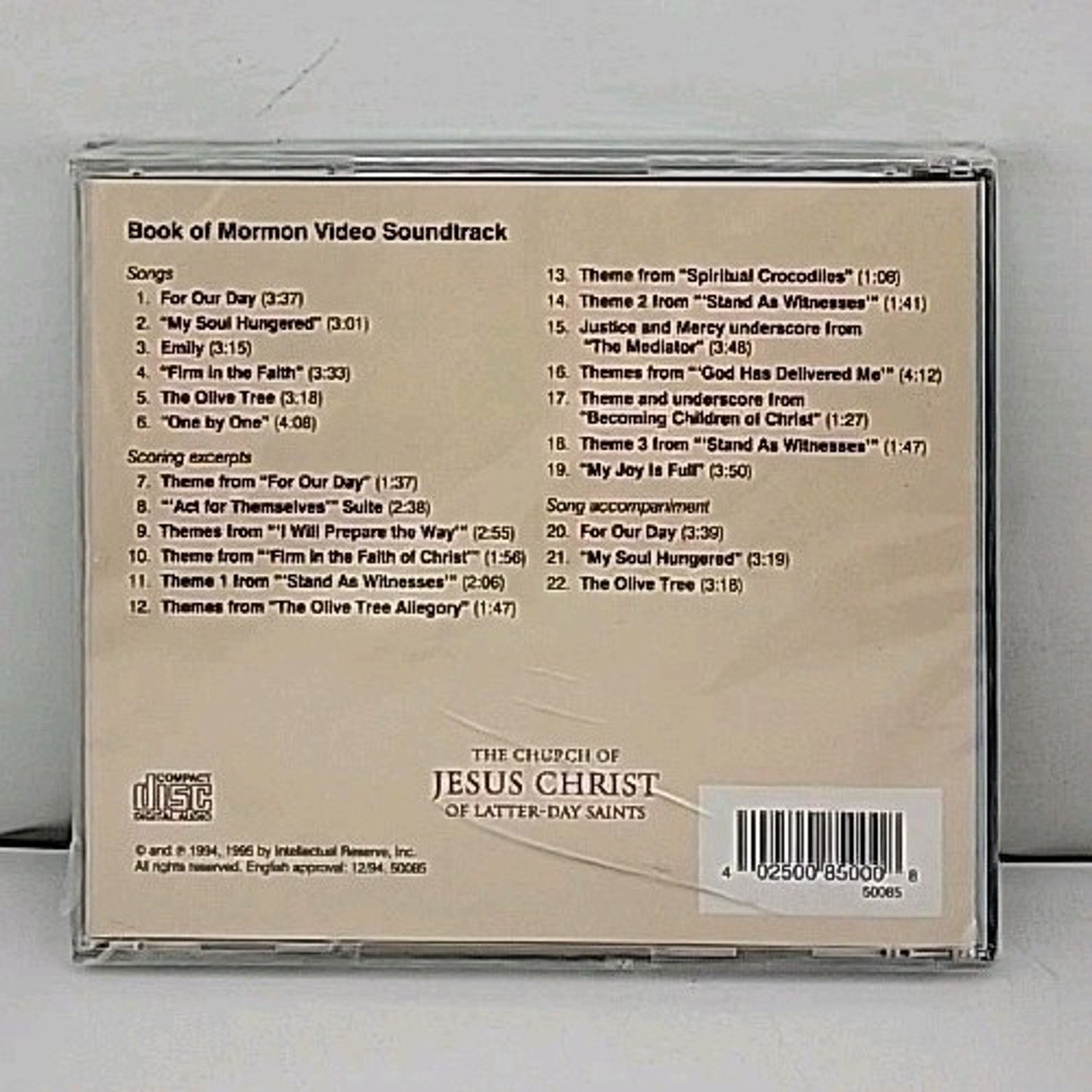 Various - Book Of Mormon Video Soundtrack (CD, 1995) *Brand New*