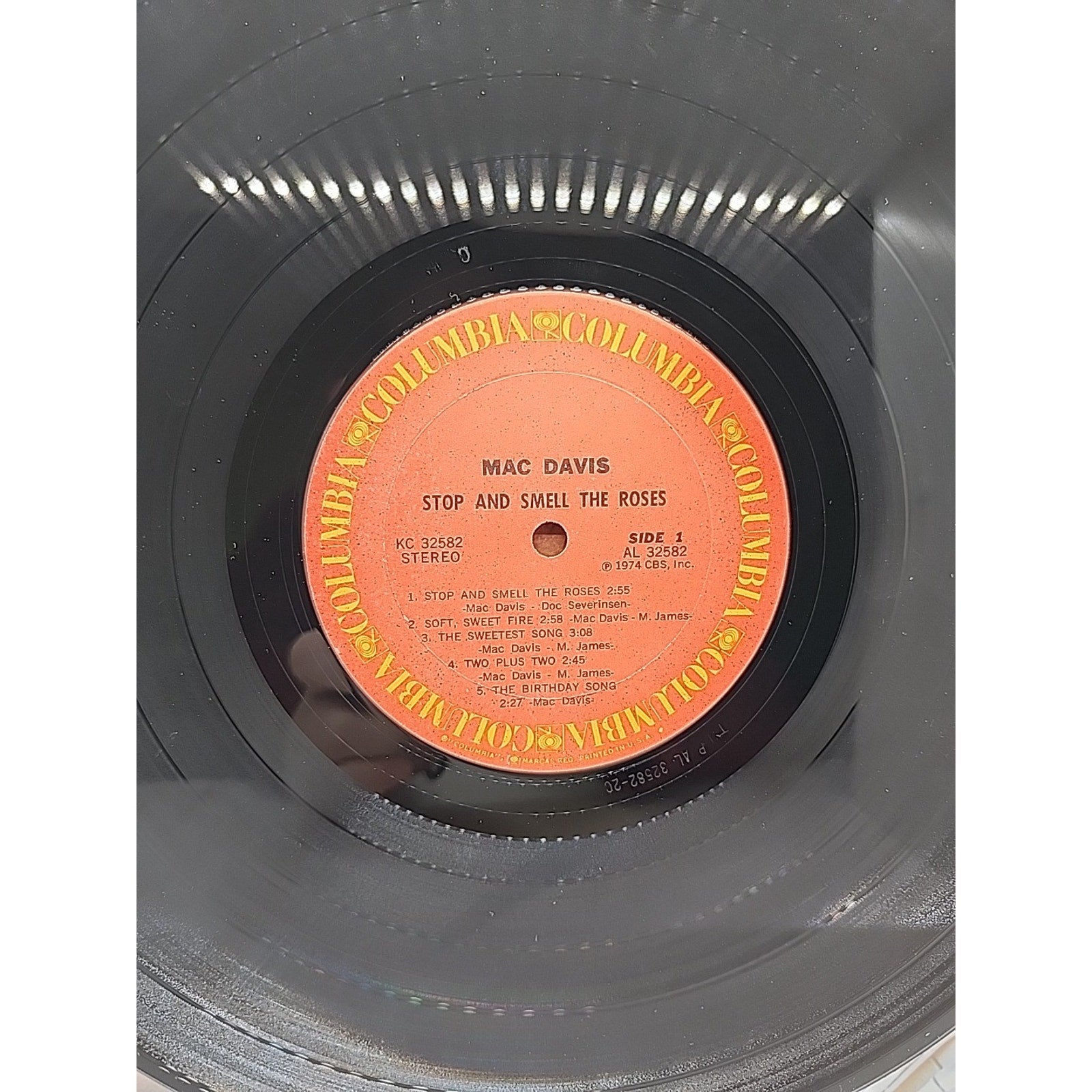 Mac Davis Stop And Smell The Roses (Record)
