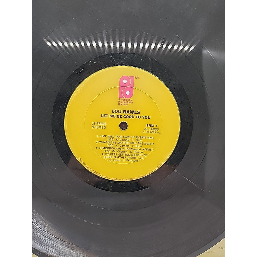Lou Rawls, Let Me Be Good To You, 12" Vinyl LP, 1979 (Record)