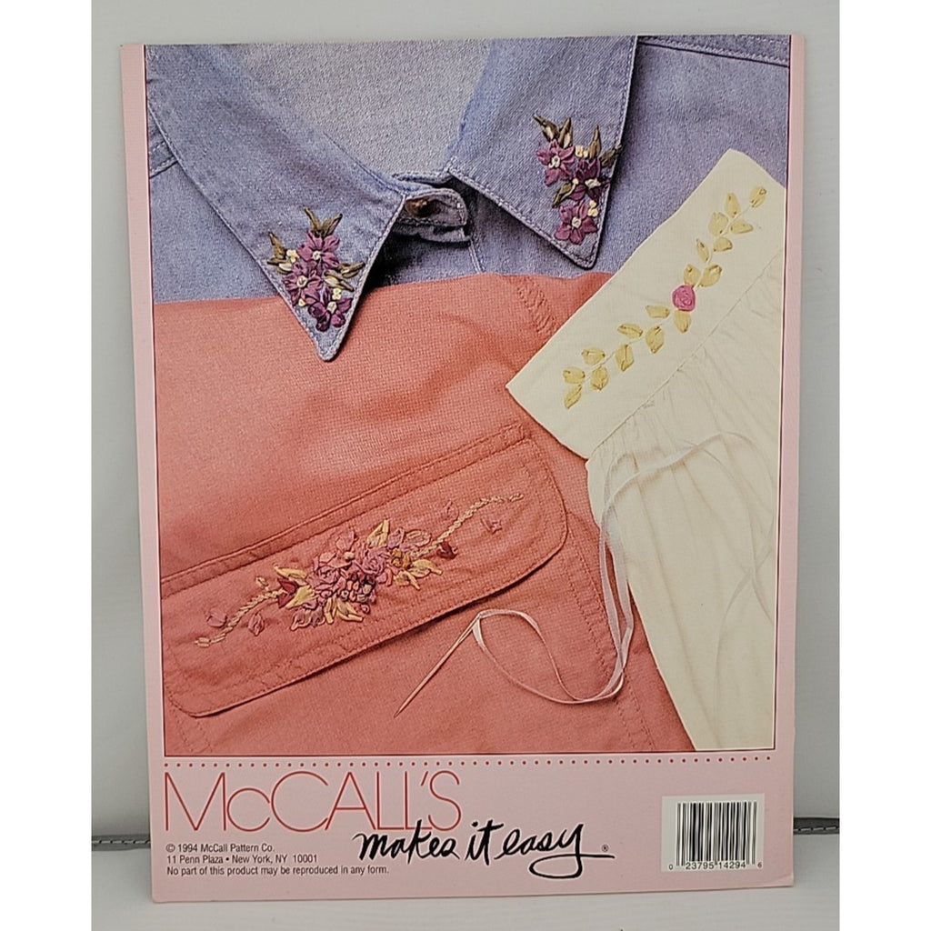 McCall's Creates Ribbon Embroidery Booklet No. 14294