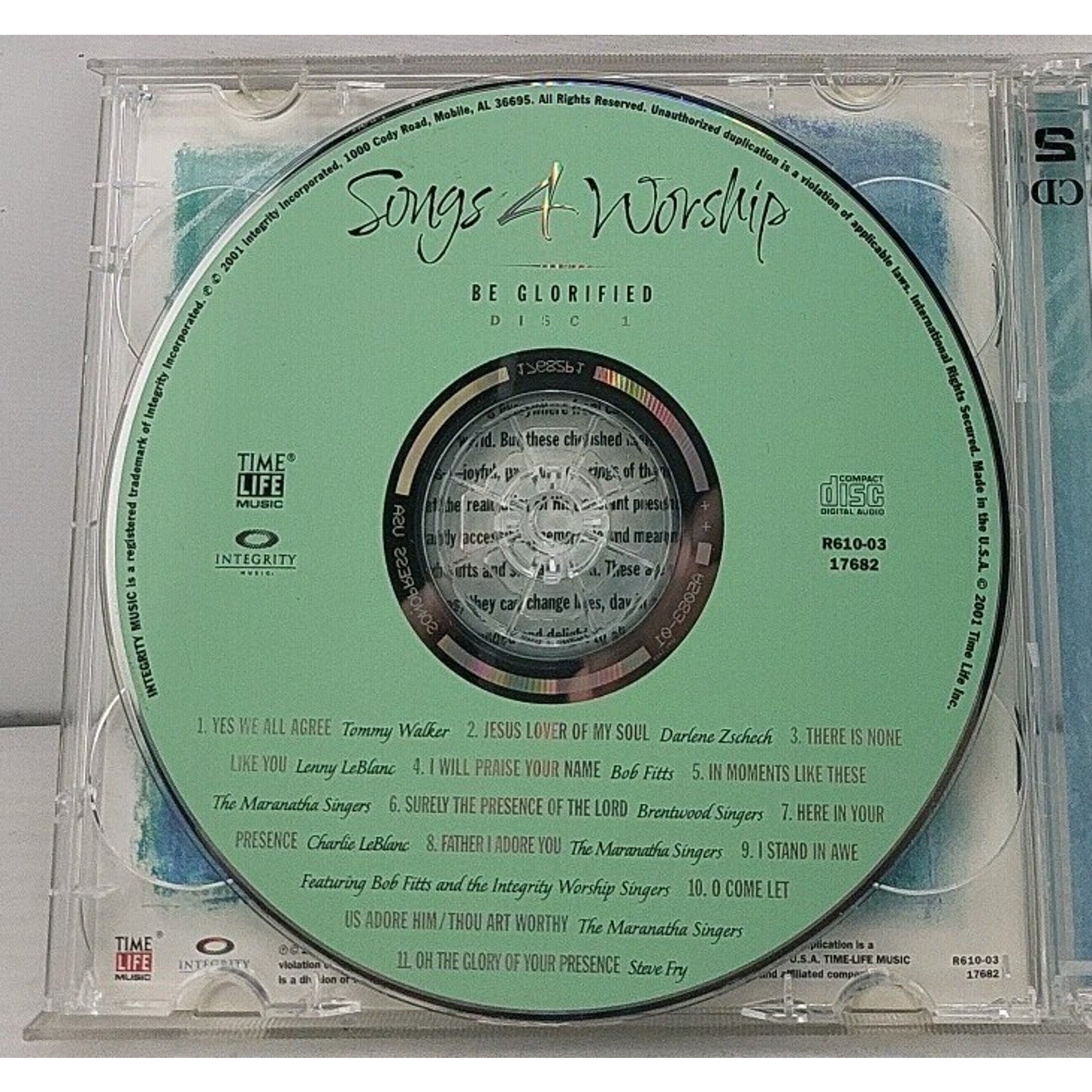 Be Glorified by Songs 4 Worship (CD, 2001)