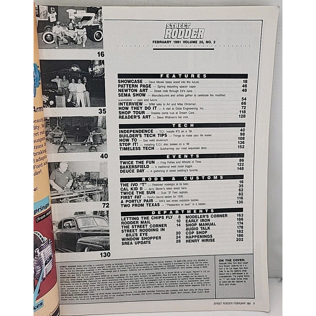 Street Rodder Magazine - February 1991 - Vol. 20 No. 2