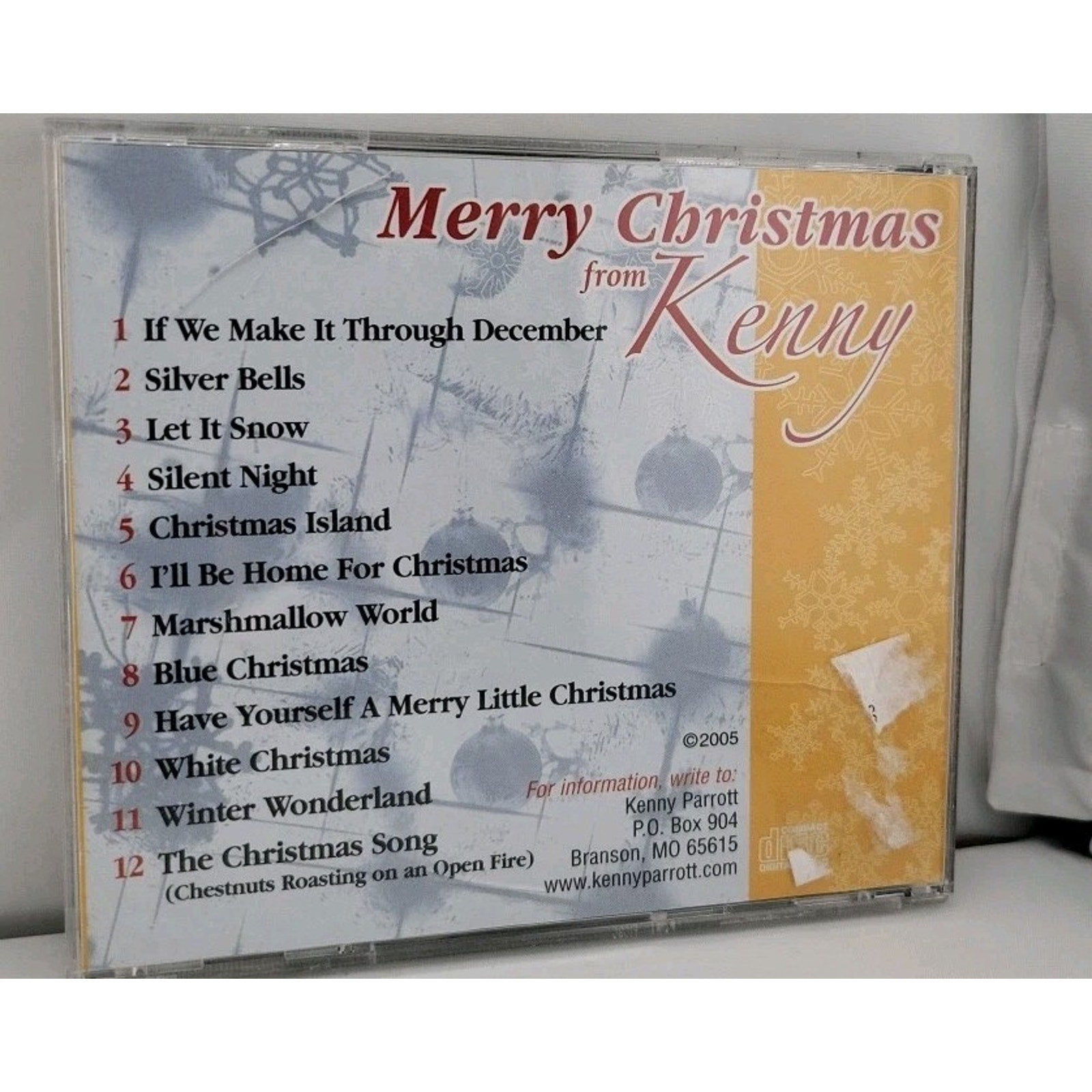 Kenny Parrott - Merry Christmas From Kenny CD