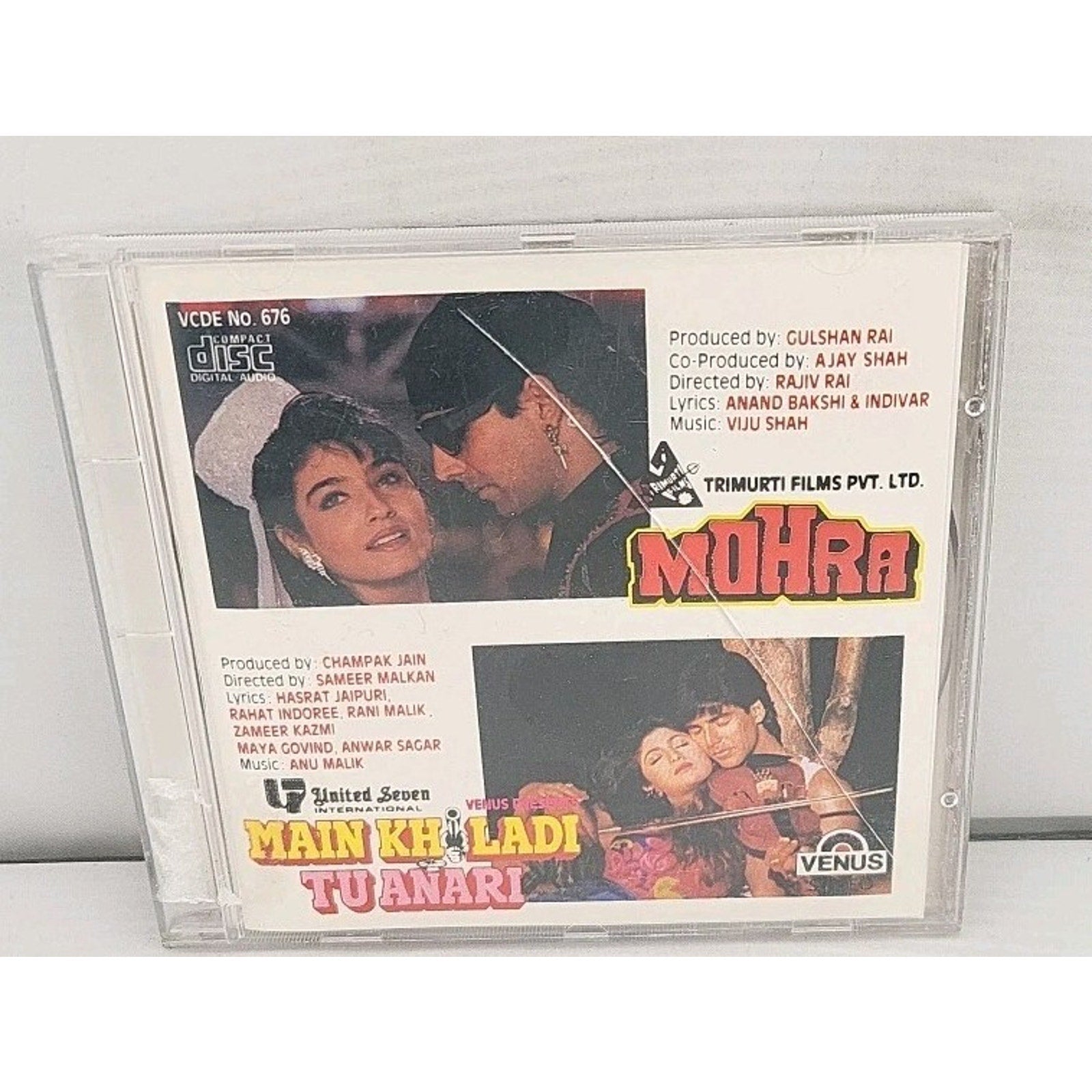 Dual Feature Soundtrack Mohra - Main Khiladi Tu Anari CD