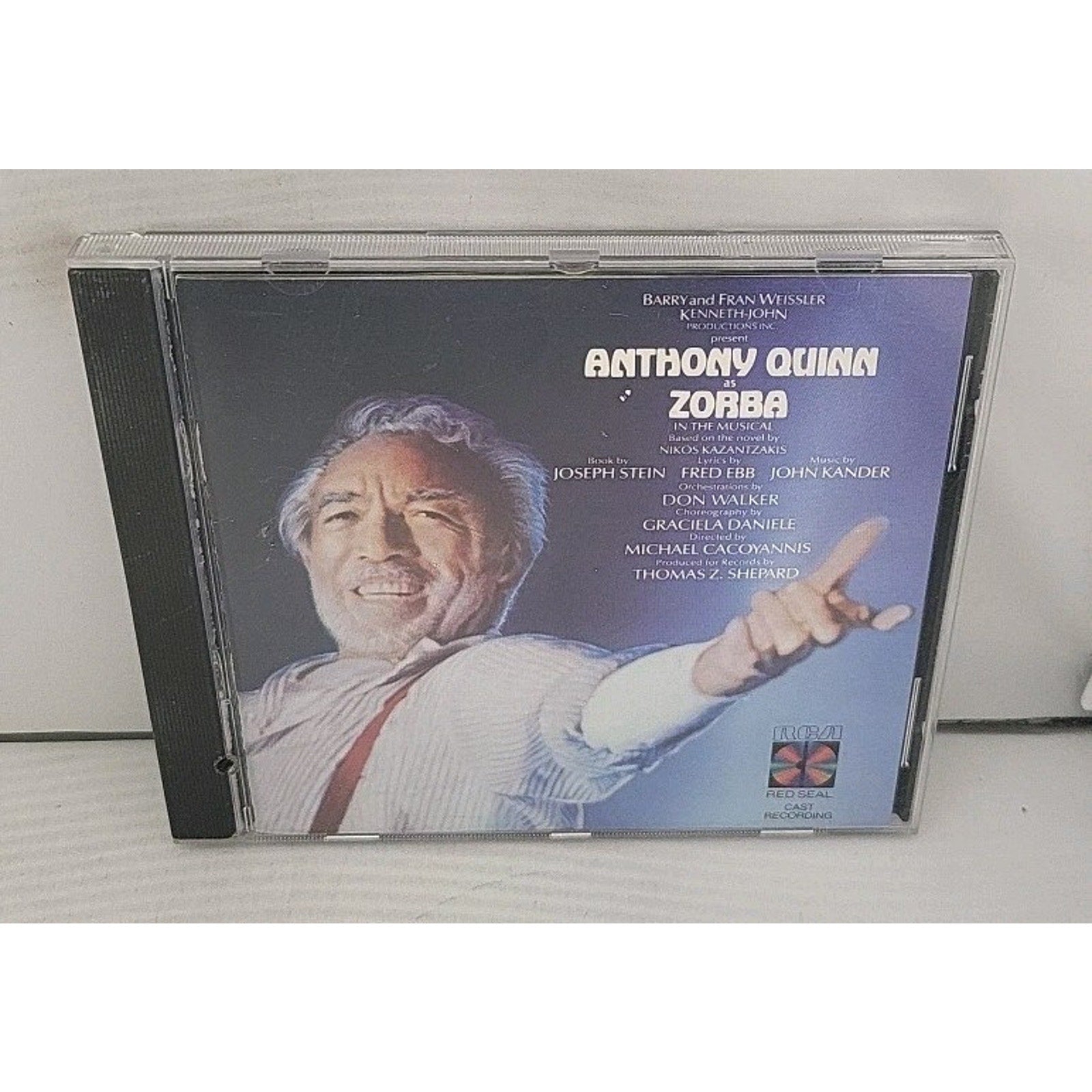 Zorba Musical Cast Album (CD, 1983, RCA) Anthony Quinn
