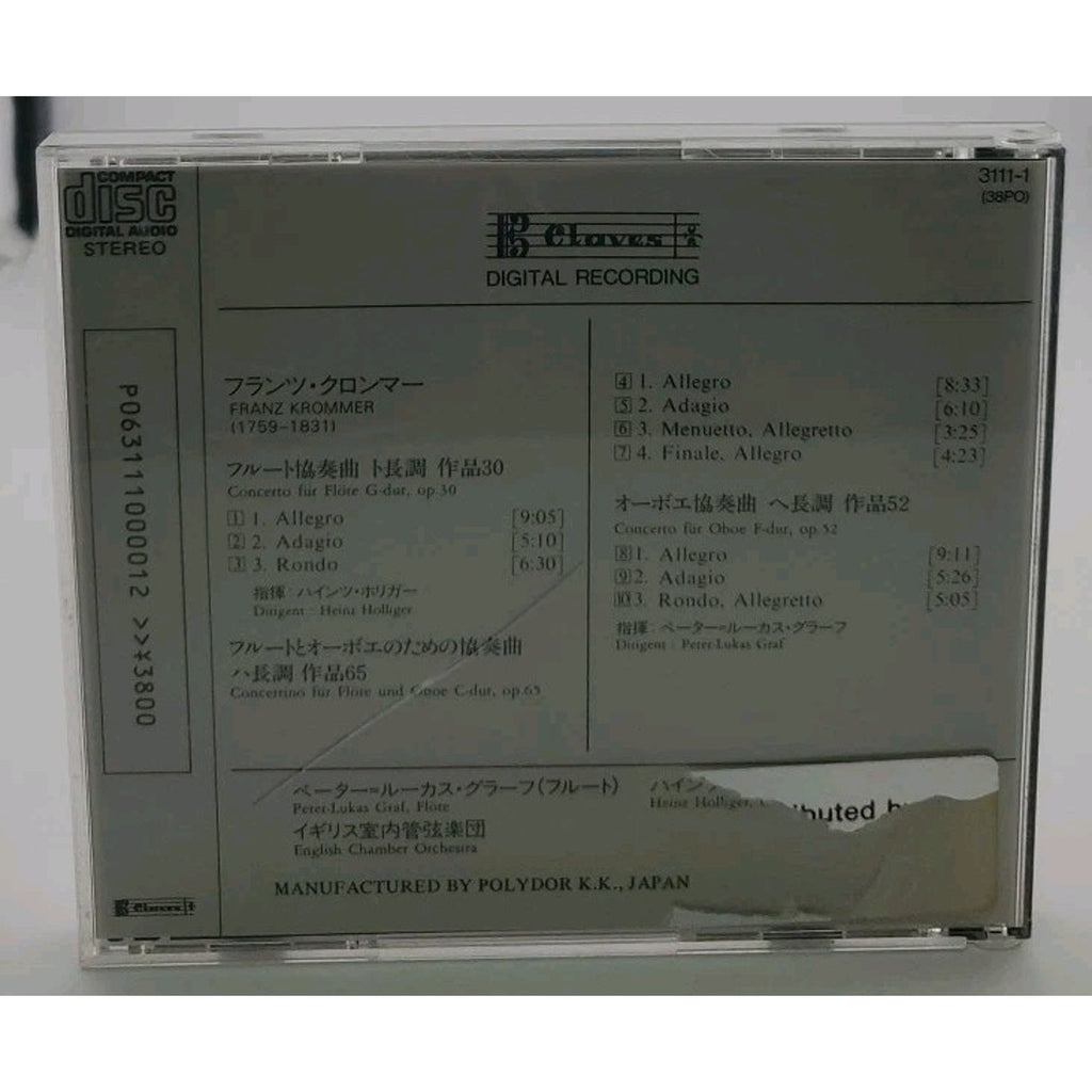 Franz Krommer 1759-1831 English Chamber Orchestra CD