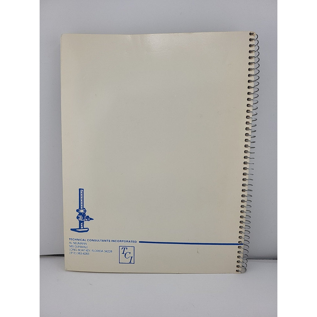 Geometric Dimensioning & Tolerancing Training Program Spiral Bound Book Vtg 1986