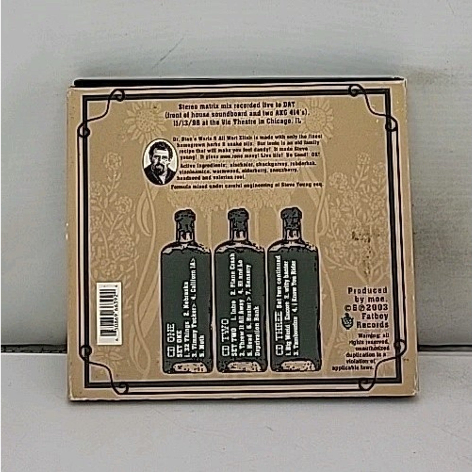 Warts & All, Vol. 3 by moe. (CD, Jun-2004, 3 Discs, Fatboy Records (Koch))
