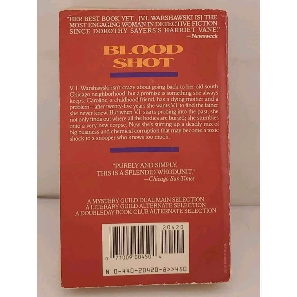 Blood Shot : A V. I. Warshawski Novel by Sara Paretsky (1989, Mass Market)