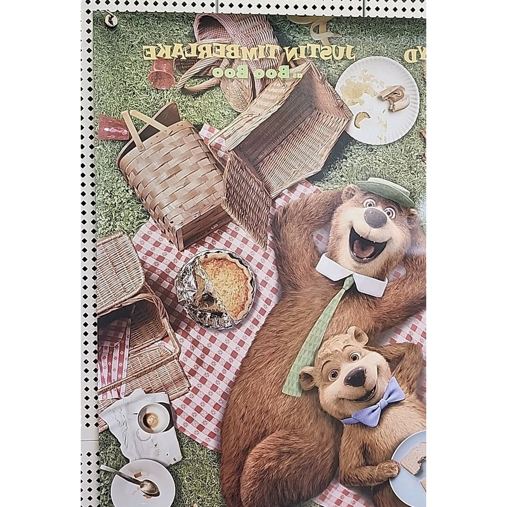 Yogi Bear Movie Poster 2 Sided Original Advance 27x40 Justin Timberlake