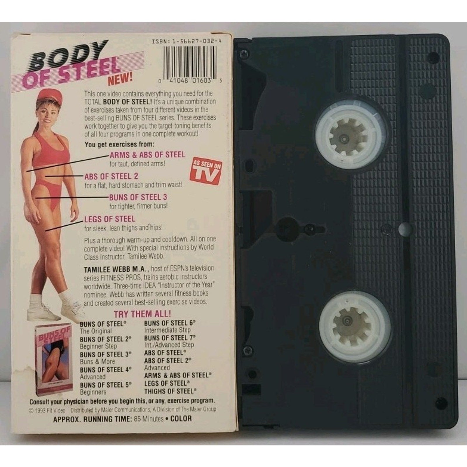 Body of Steel (VHS, 1993) Tamilee Webb - 4 Workouts on One Video