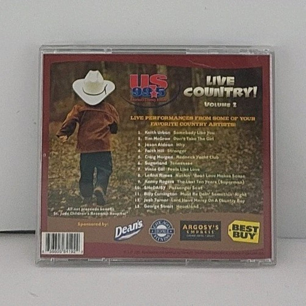 Various - Live Country Volume 2 US 99.5 - Music CD