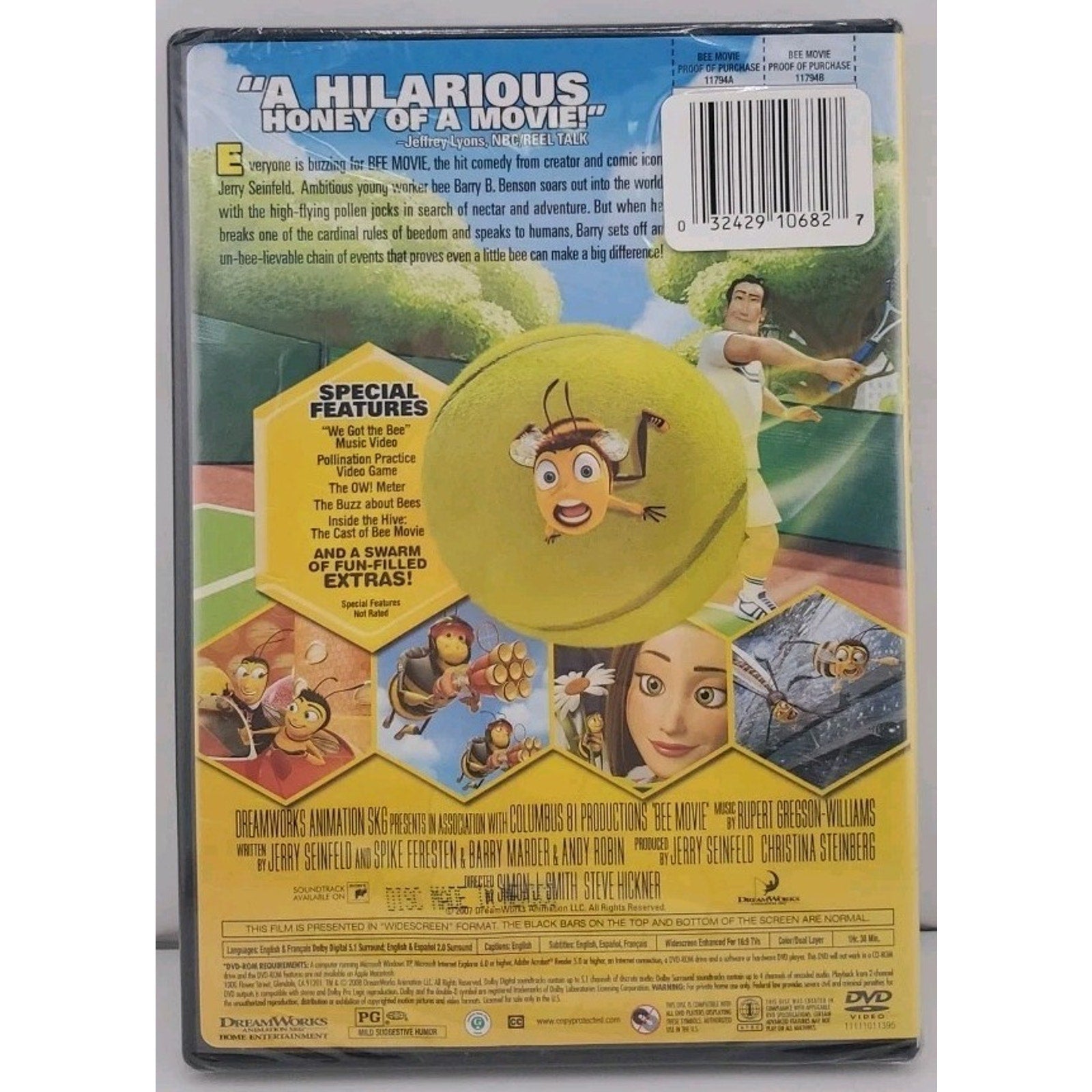 Bee Movie (DVD, 2007) *Brand New*