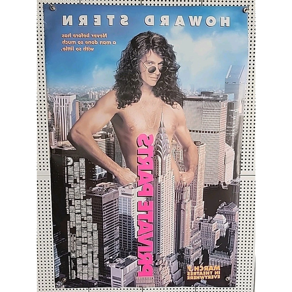 Private Parts 1997 Double-Sided Movie Poster 27x40 Howard Stern