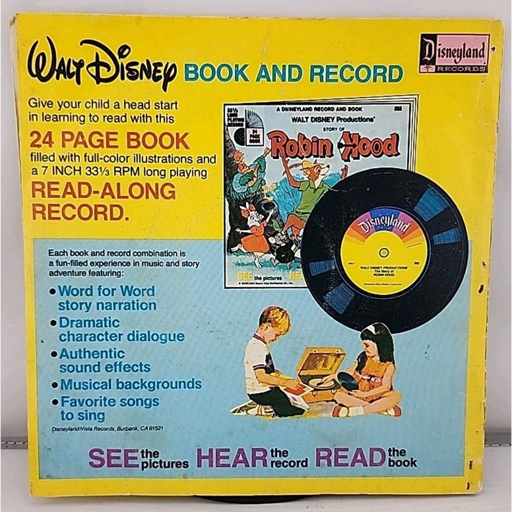 Walt Disney Snow White 310 878 7" 33rpm Vinyl Cover Booklet 1977