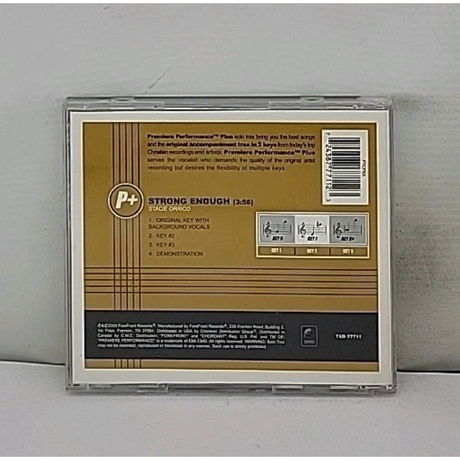 Stacie Orrico Strong Enough Premiere Performance Plus CD