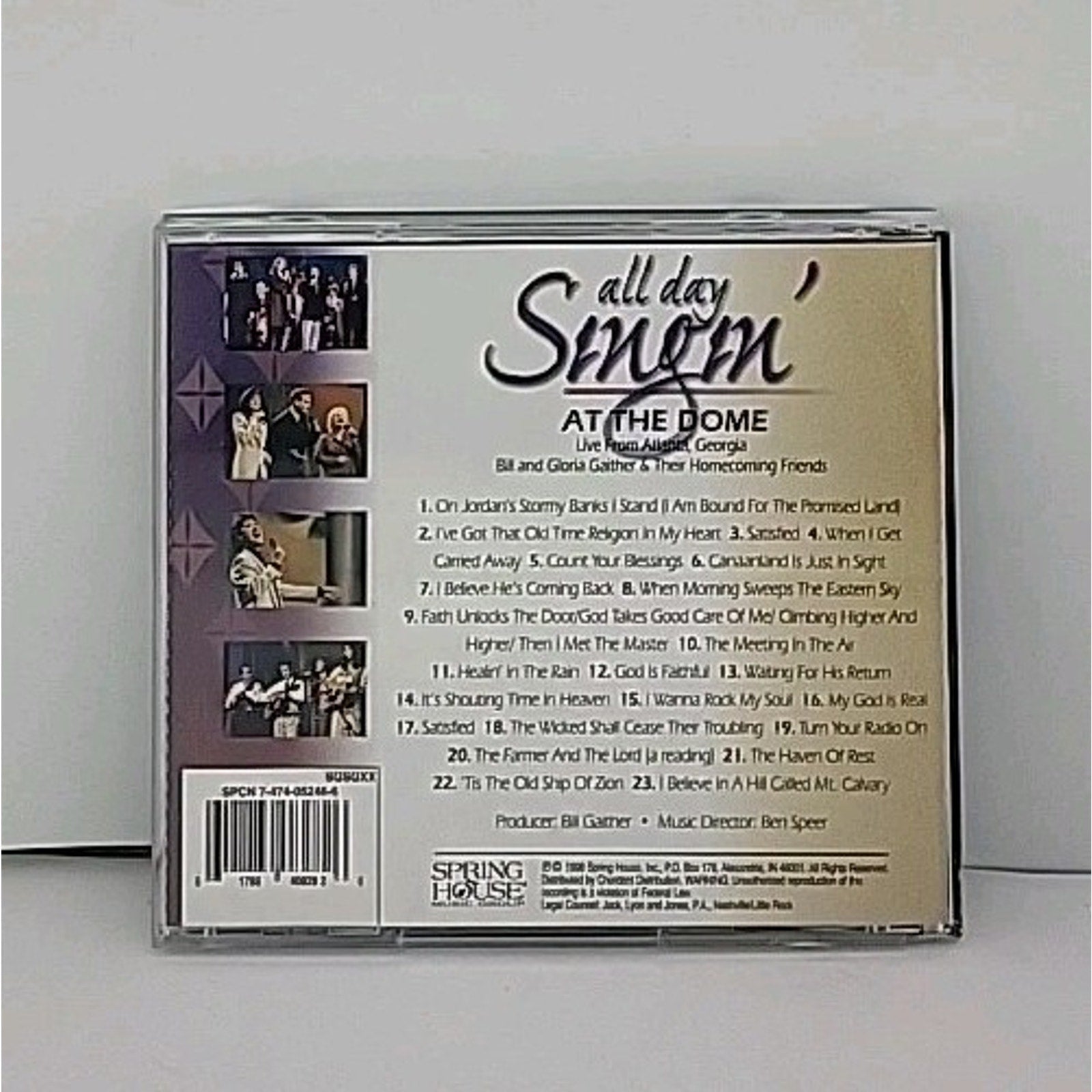 Vol. 2-All Day Singin' at the by Bill & Gloria Gaither (CD, 1998)