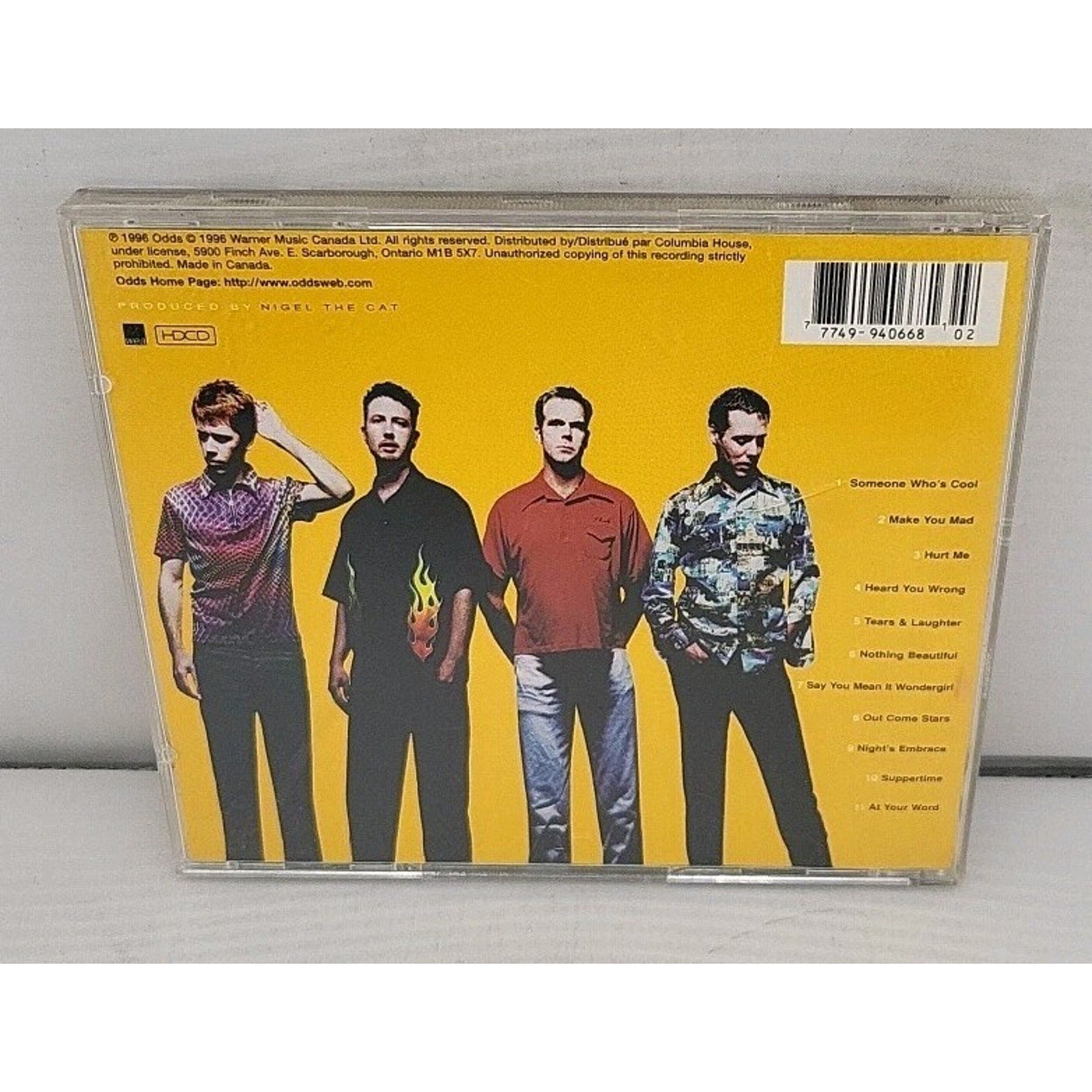 Nest by The Odds (CD, 1996. Warner music Canada).