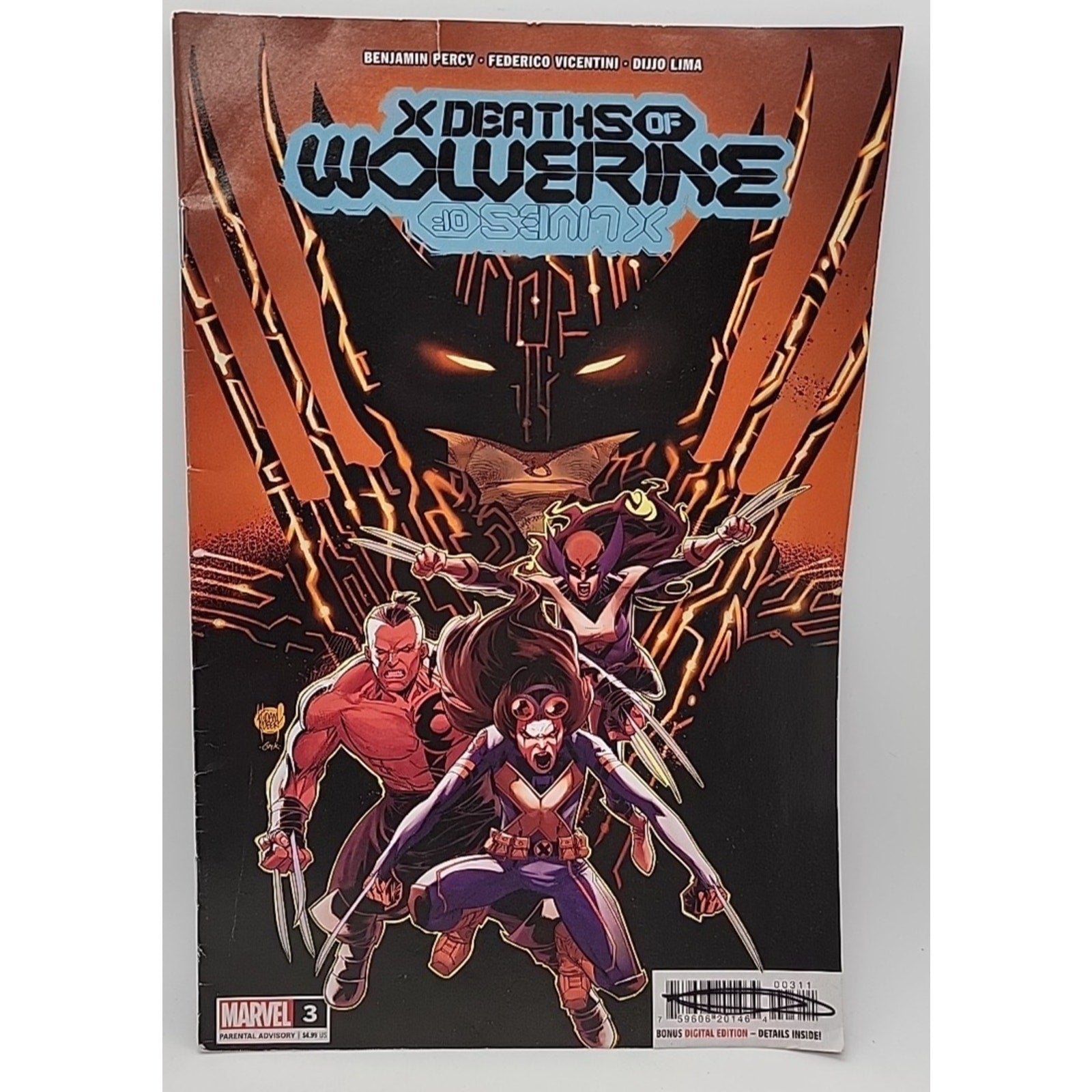 X Deaths of Wolverine #3 Adam Kubert Cover (Marvel Comics April 2022)