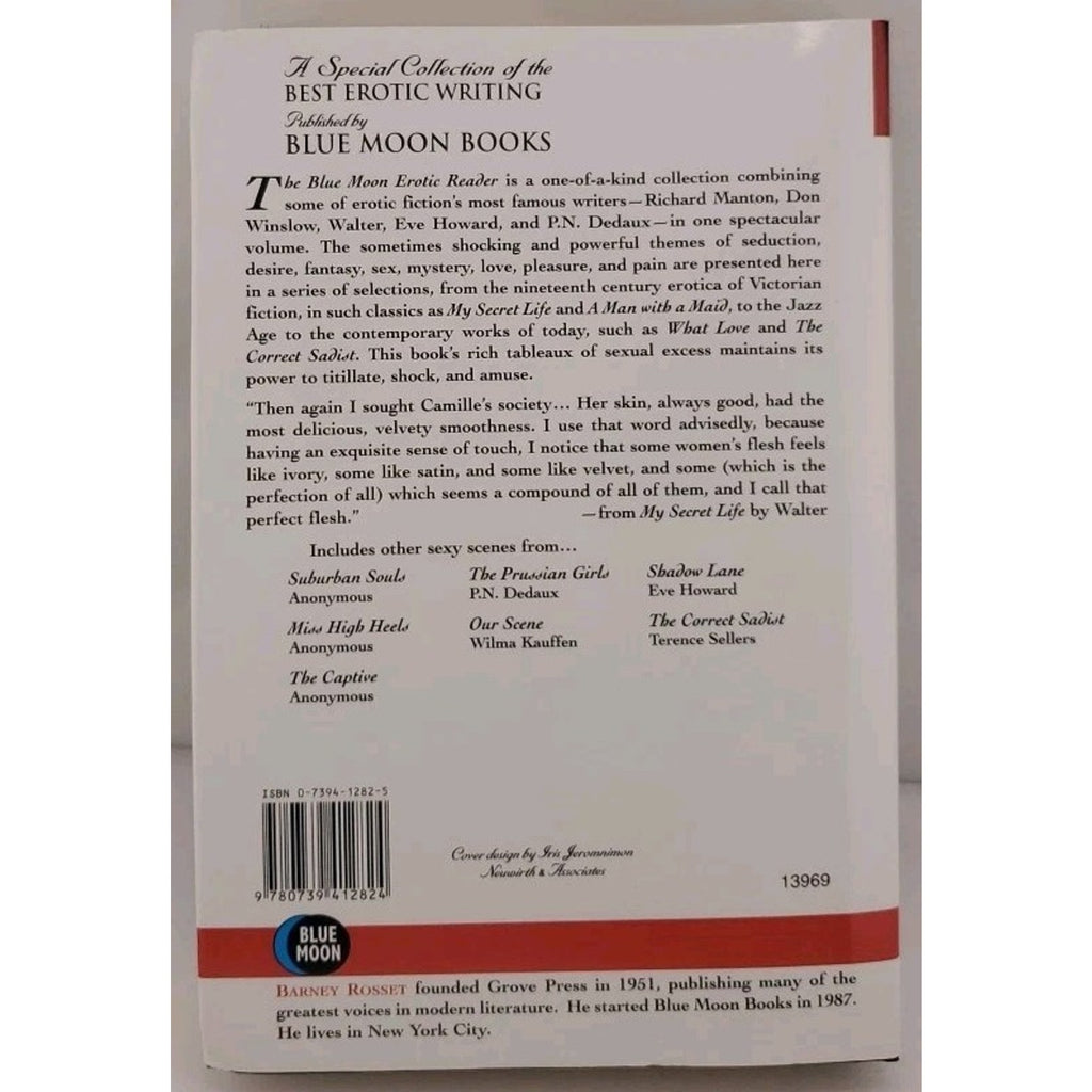 Blue Moon Erotic Reader Edited By Barney Rosset 1999