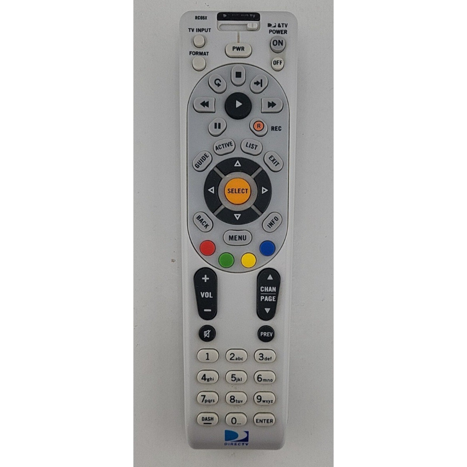 DIRECTV RC66 Universal Remote Control - Silver