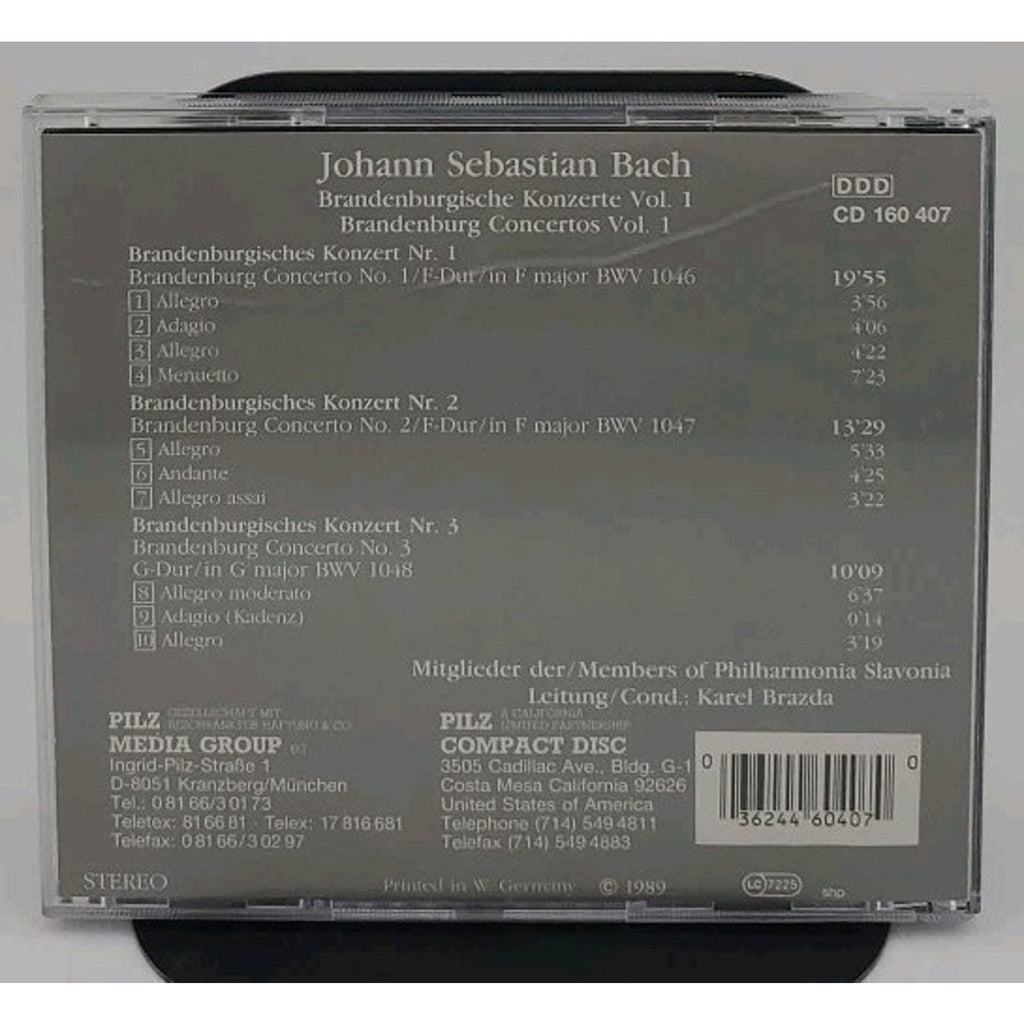 Vienna Master Series Johann Sebastian Bach Vol 1 CD