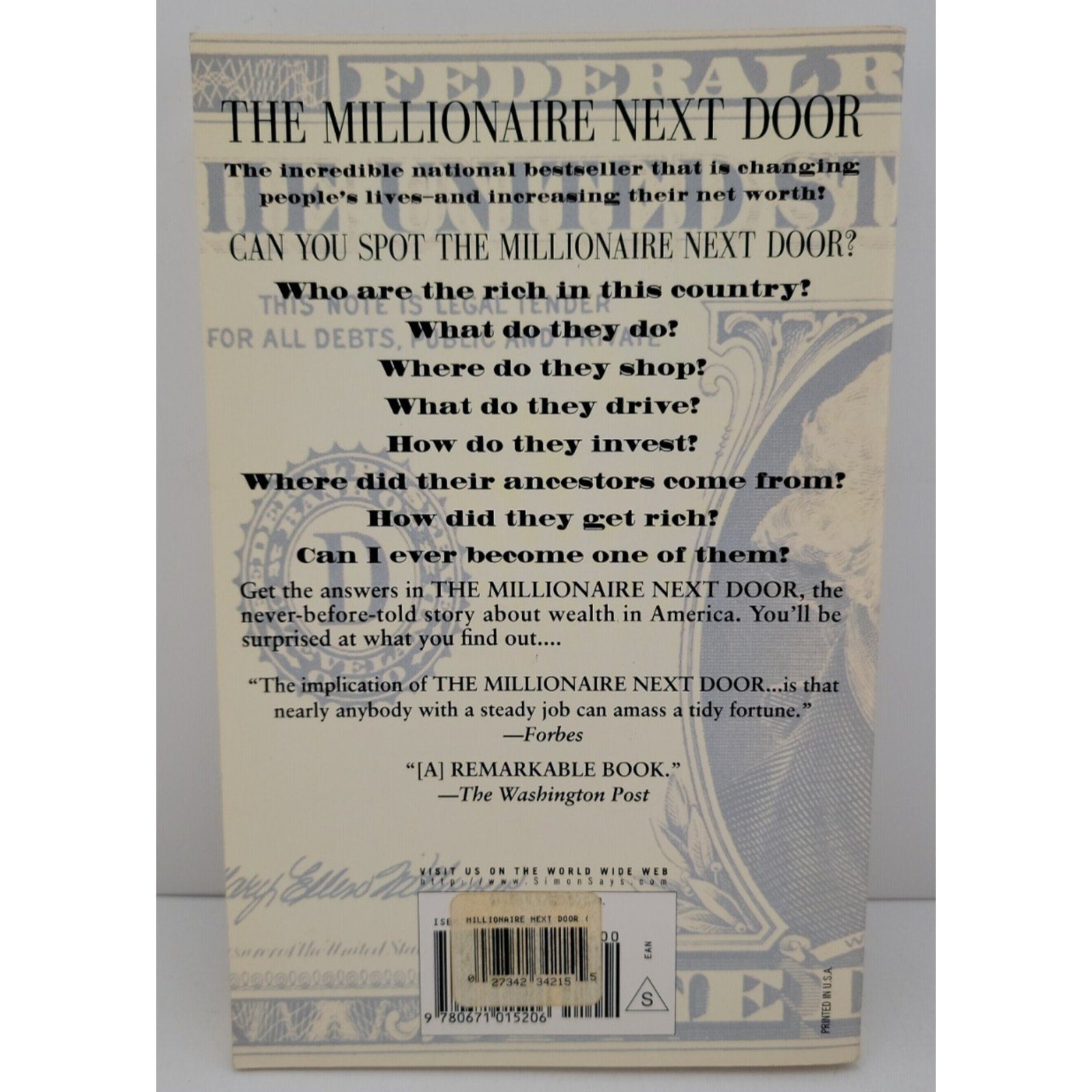 Millionaire Next Door : The Surprising Secrets of America's Wealthy by...