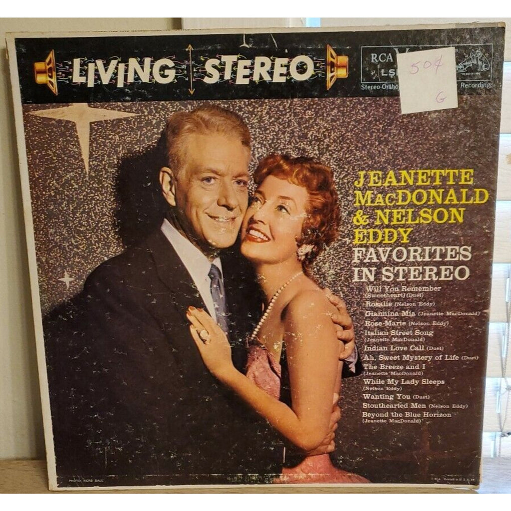 Jeanette MacDonald & Nelson Eddy - Favorites in Stereo - RCA LSP-1738 -