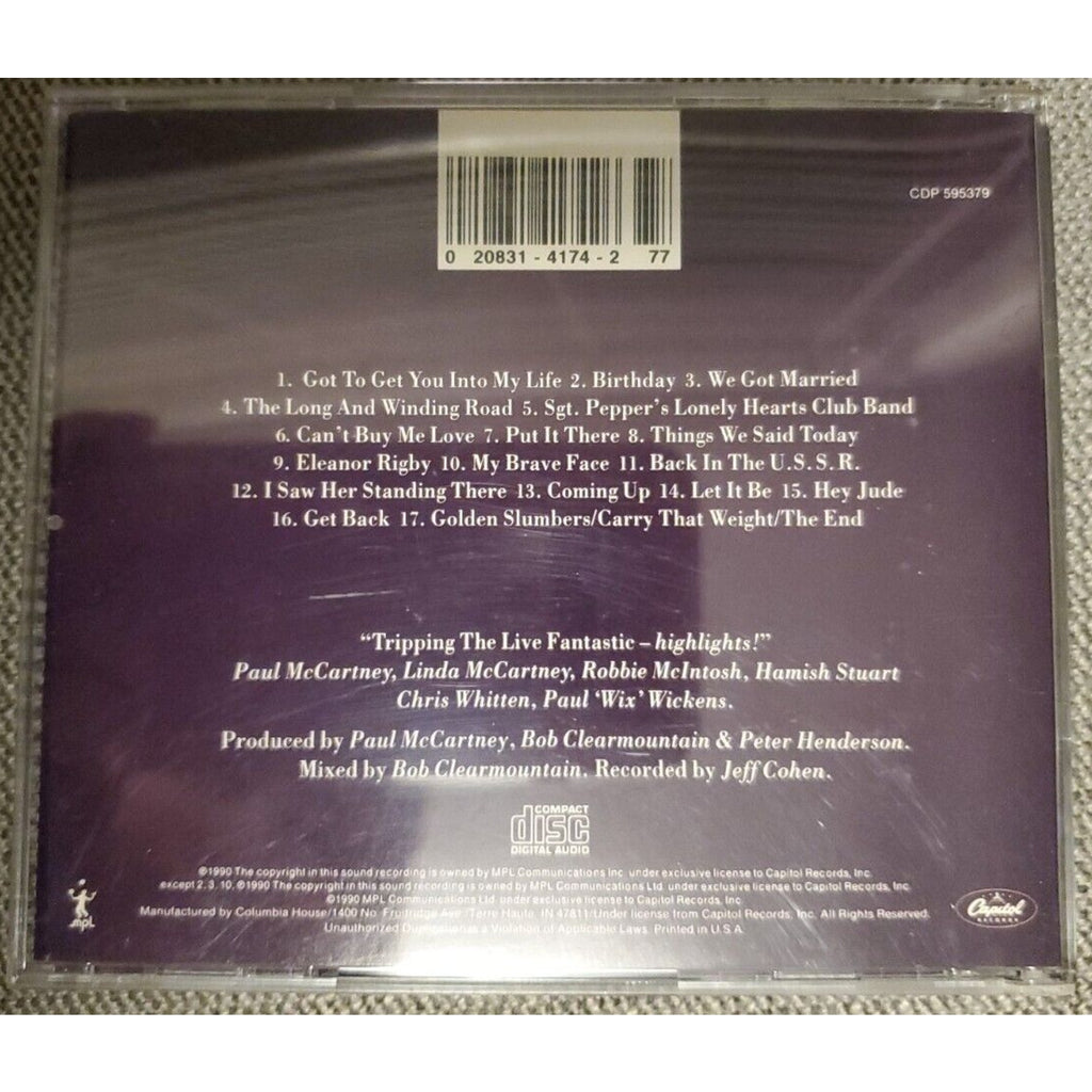 Paul Mccartney - Tripping The Live Fantastic Highlights (CD)