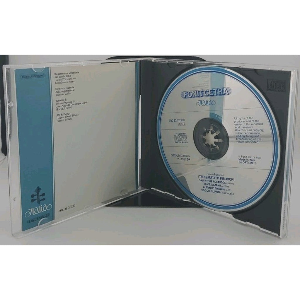 Nicolo Paganini - 1 Tre Quartetti Per Archi CD
